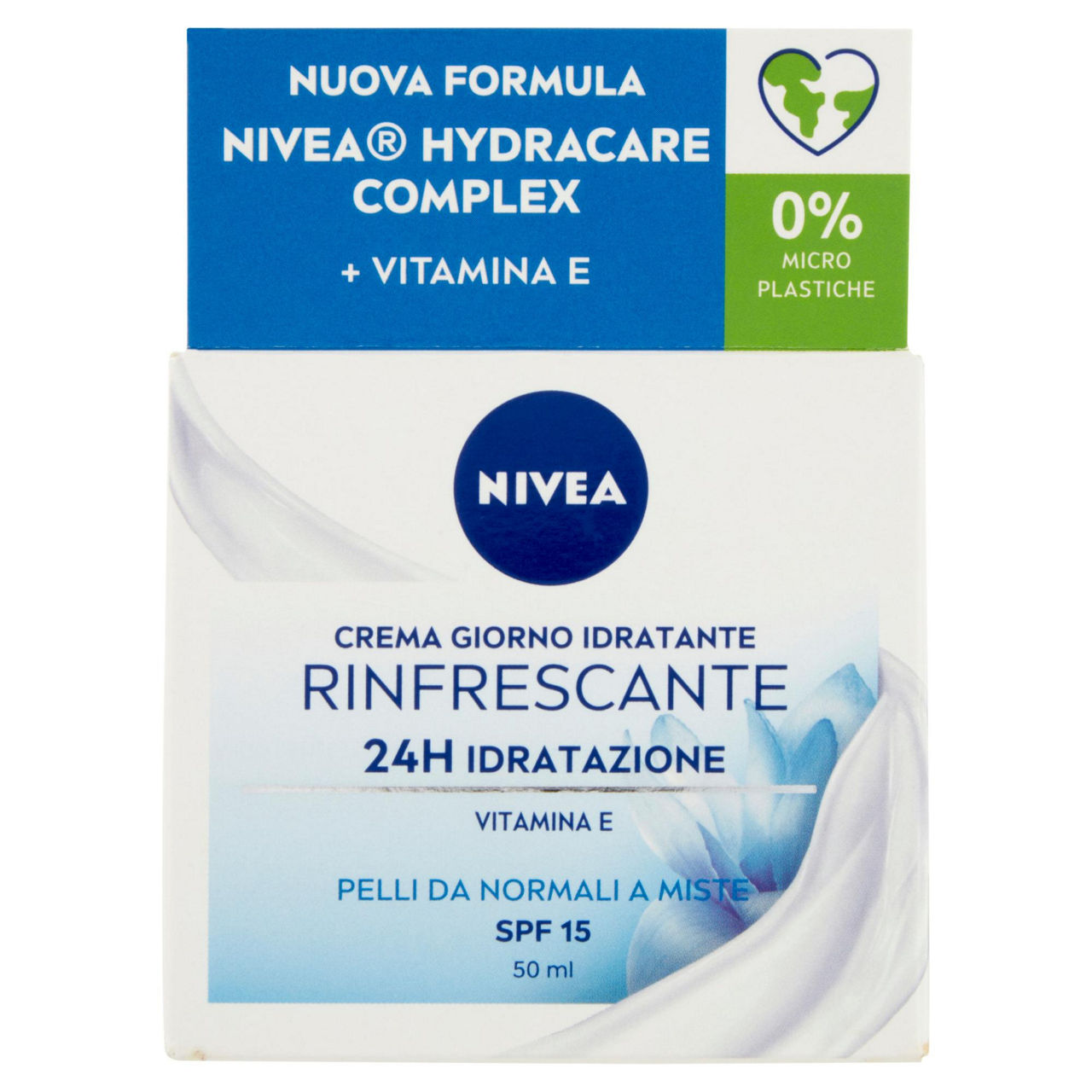 Crema viso giorno idratante rinfrescante spf 15 50 ml - Immagine 01