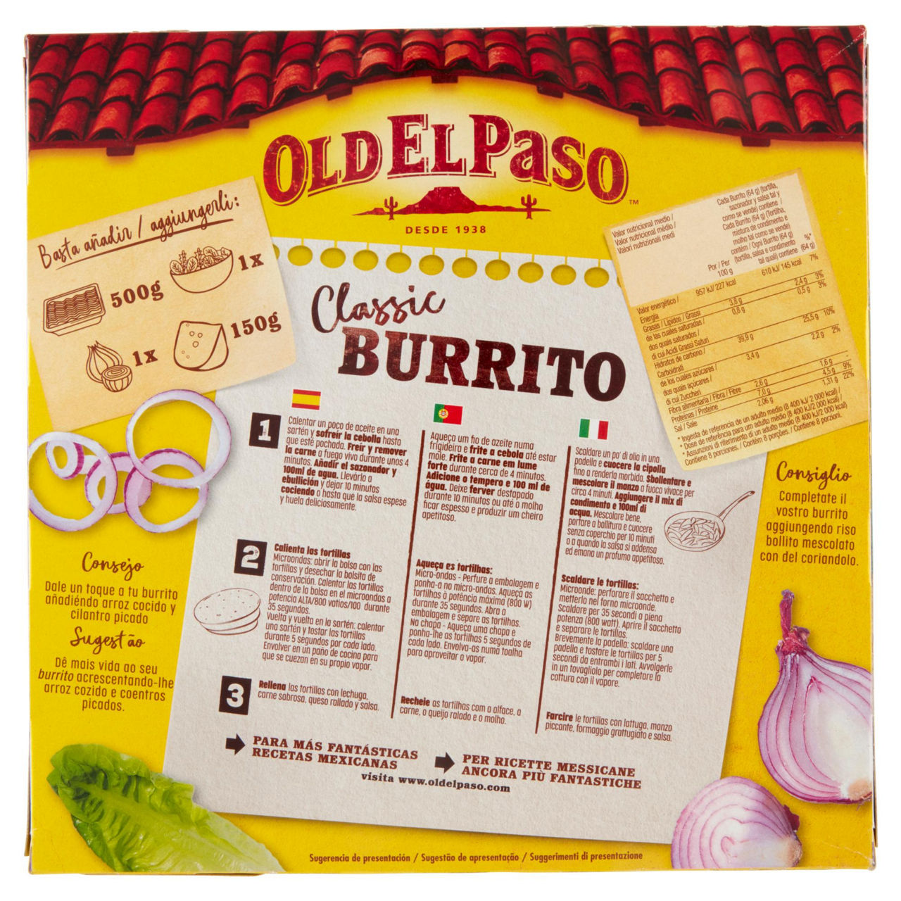 Kit per burritos original frijoles 510 gr - Immagine 51