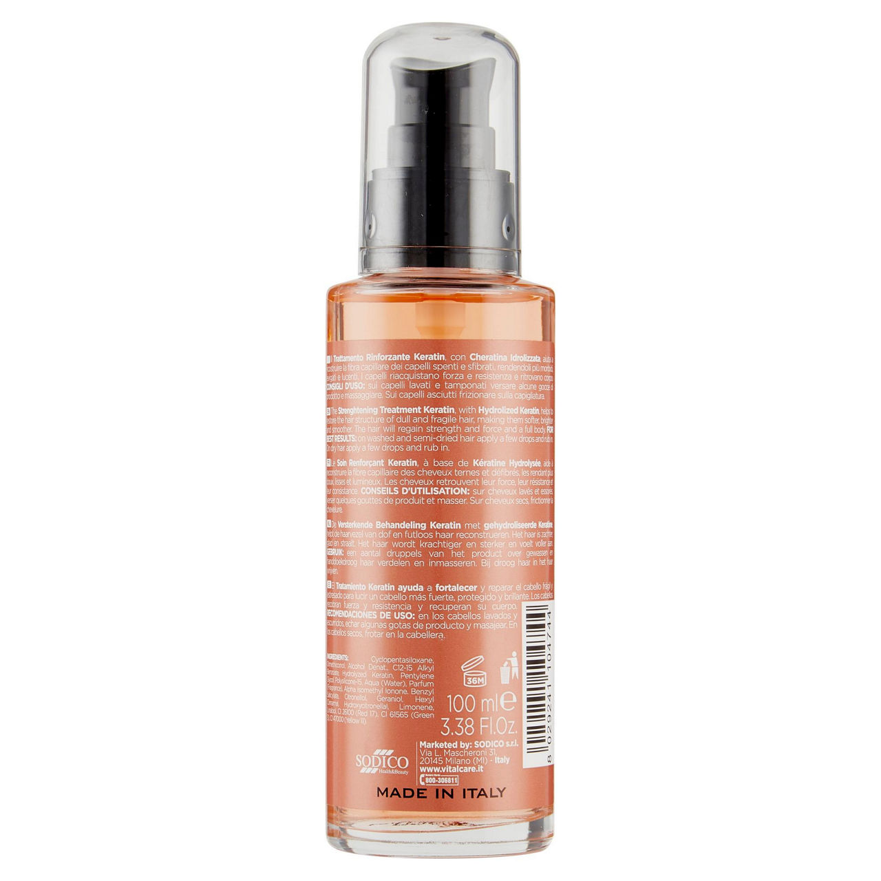 Trattamento rinforzante per capelli Keratin con cheratina 100 ml - Immagine 51