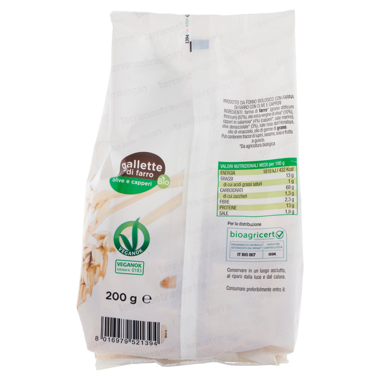 Gallette di farro con olive e capperi 200 gr - Immagine 51