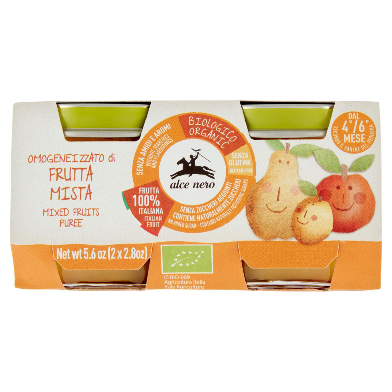 Omogeneizzato di frutta mista bio 2 pz x 80 gr - Immagine 01