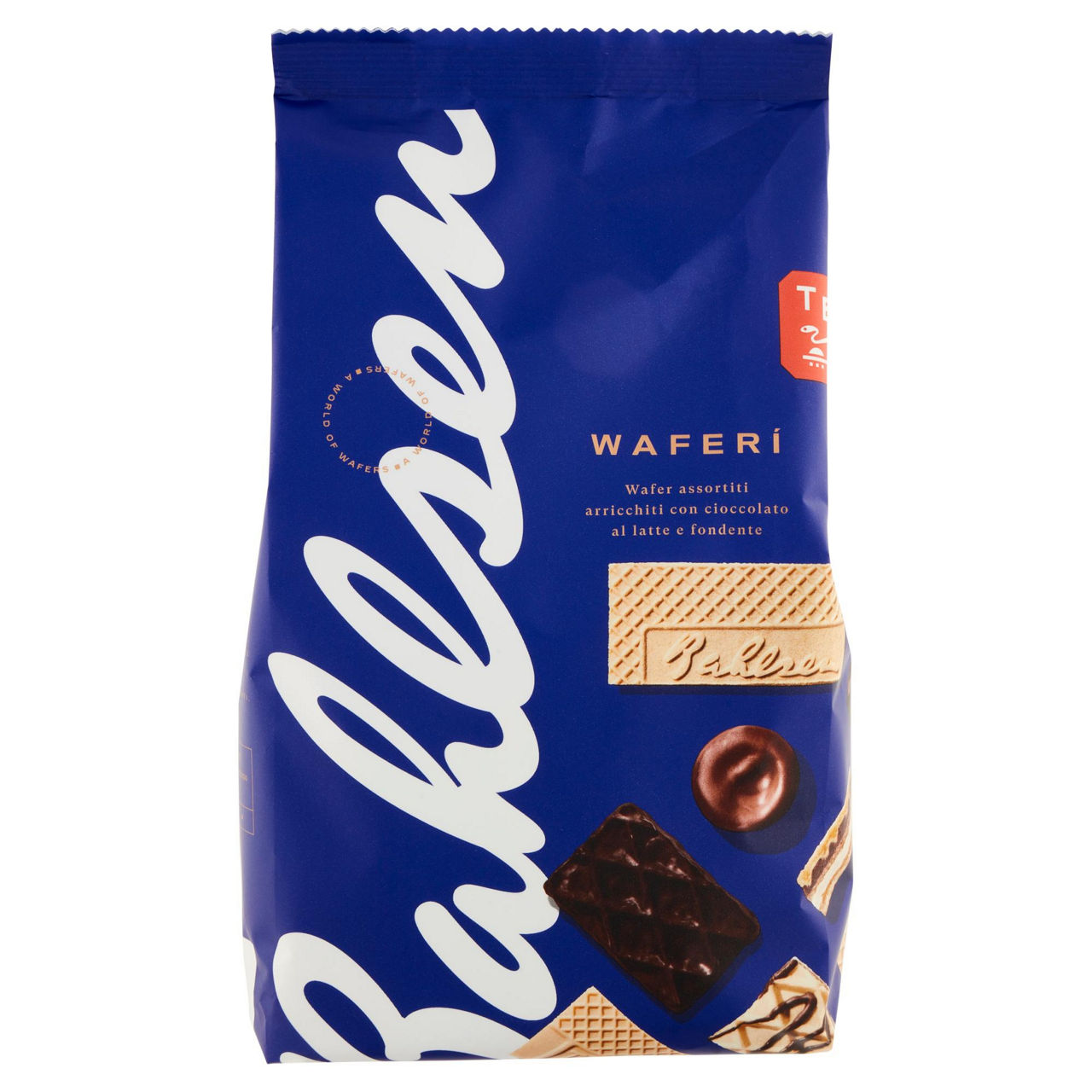 Wafer assortiti arricchiti con cioccolato al latte e fondente 250 gr - Immagine 01