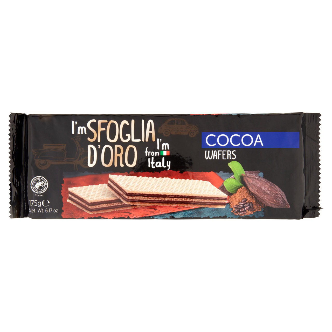 Wafers al cacao 175 gr