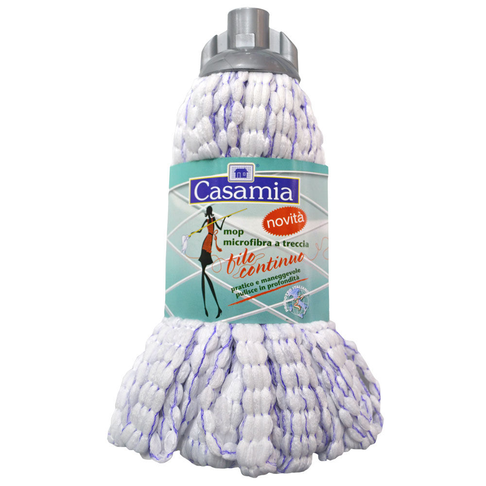 Mop in microfibra a treccia 1 pz - Immagine 01