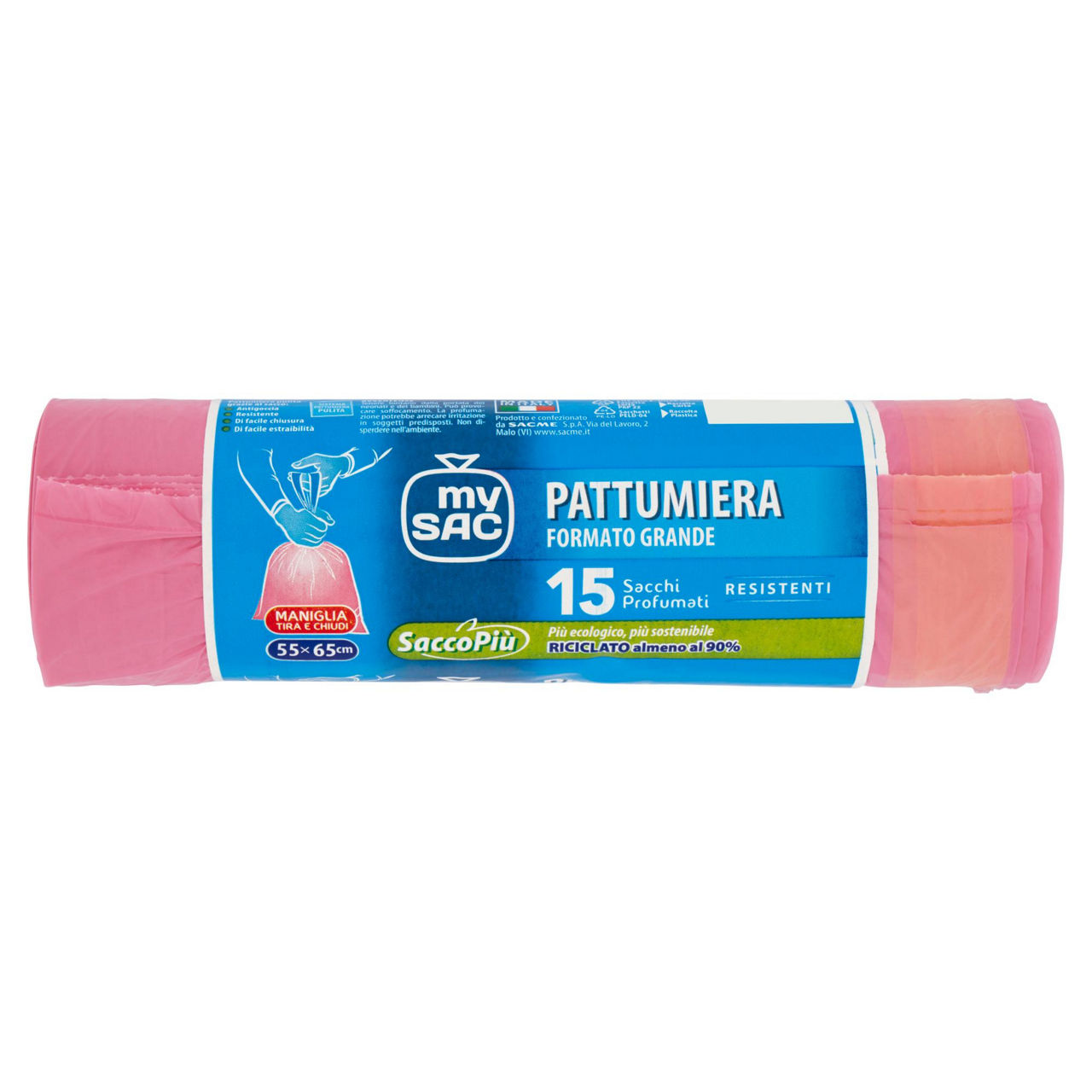 Sacchi nettezza rosa grandi 40 lt 20 pz