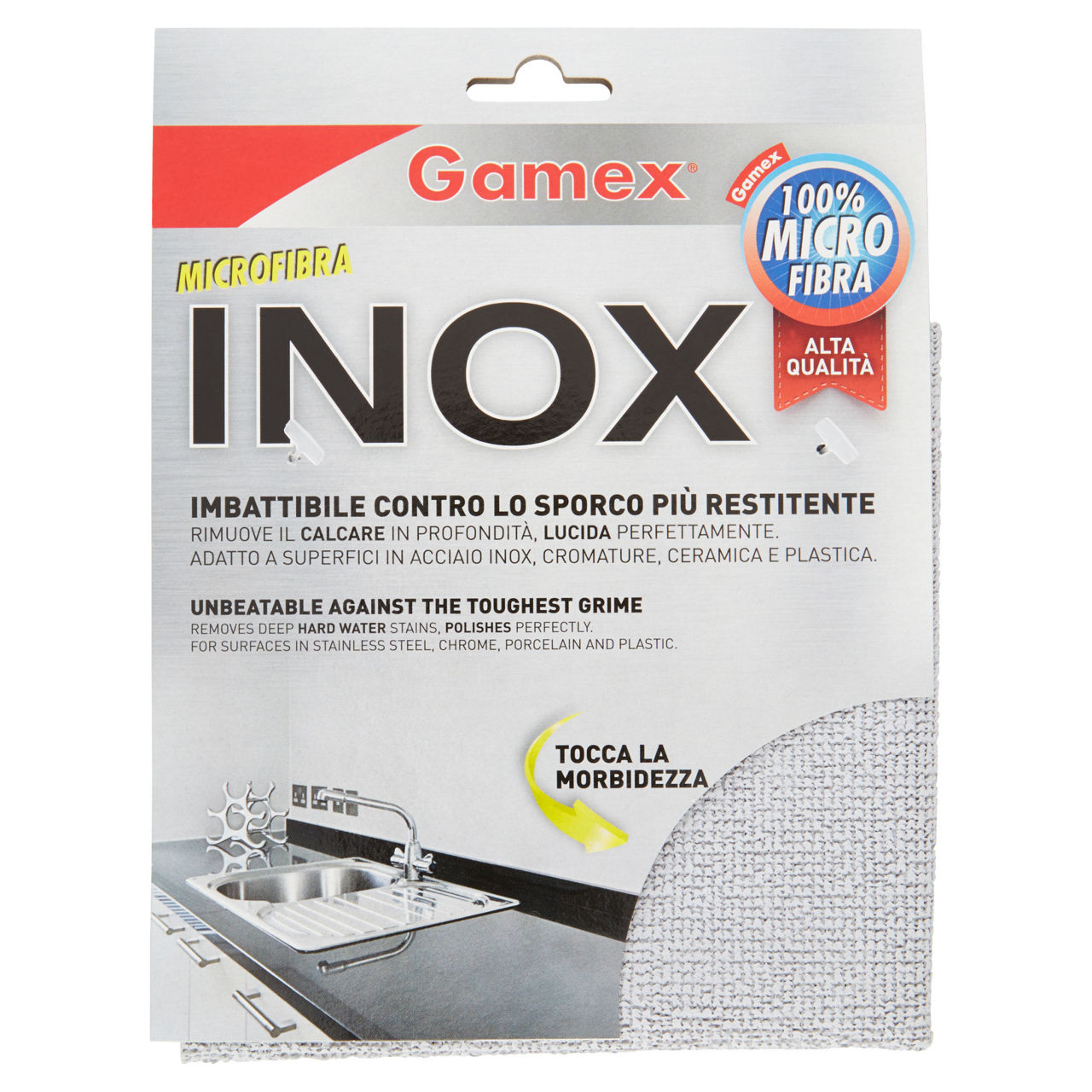 Panno in microfibra inox 1 pz - Immagine 01