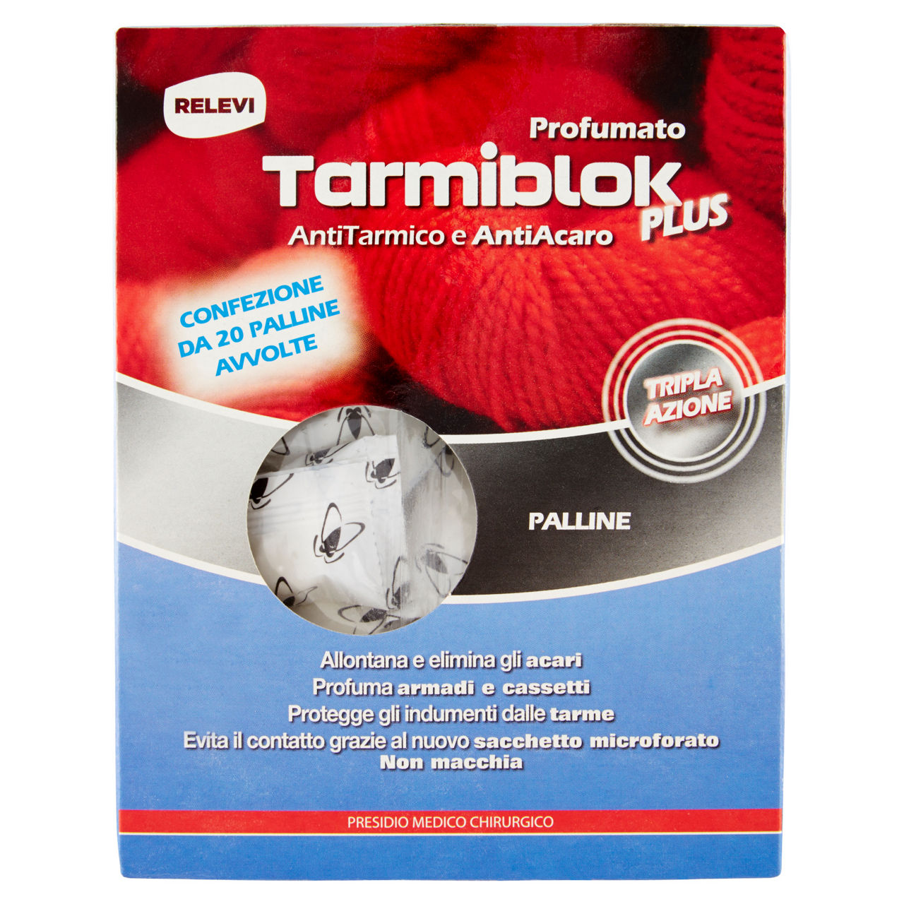 Antitarme in sacchetti individuali 20 palline - Immagine 01