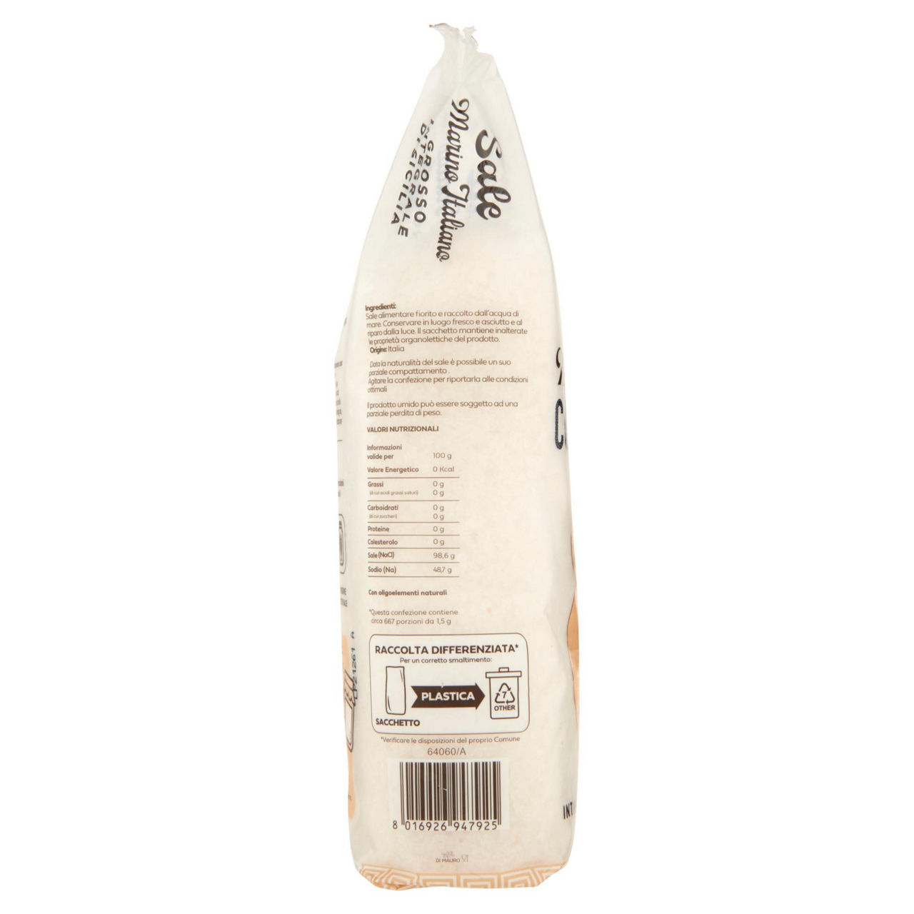 Sale marino italiano grosso integrale di Sicilia IGP 1 kg - Immagine 11