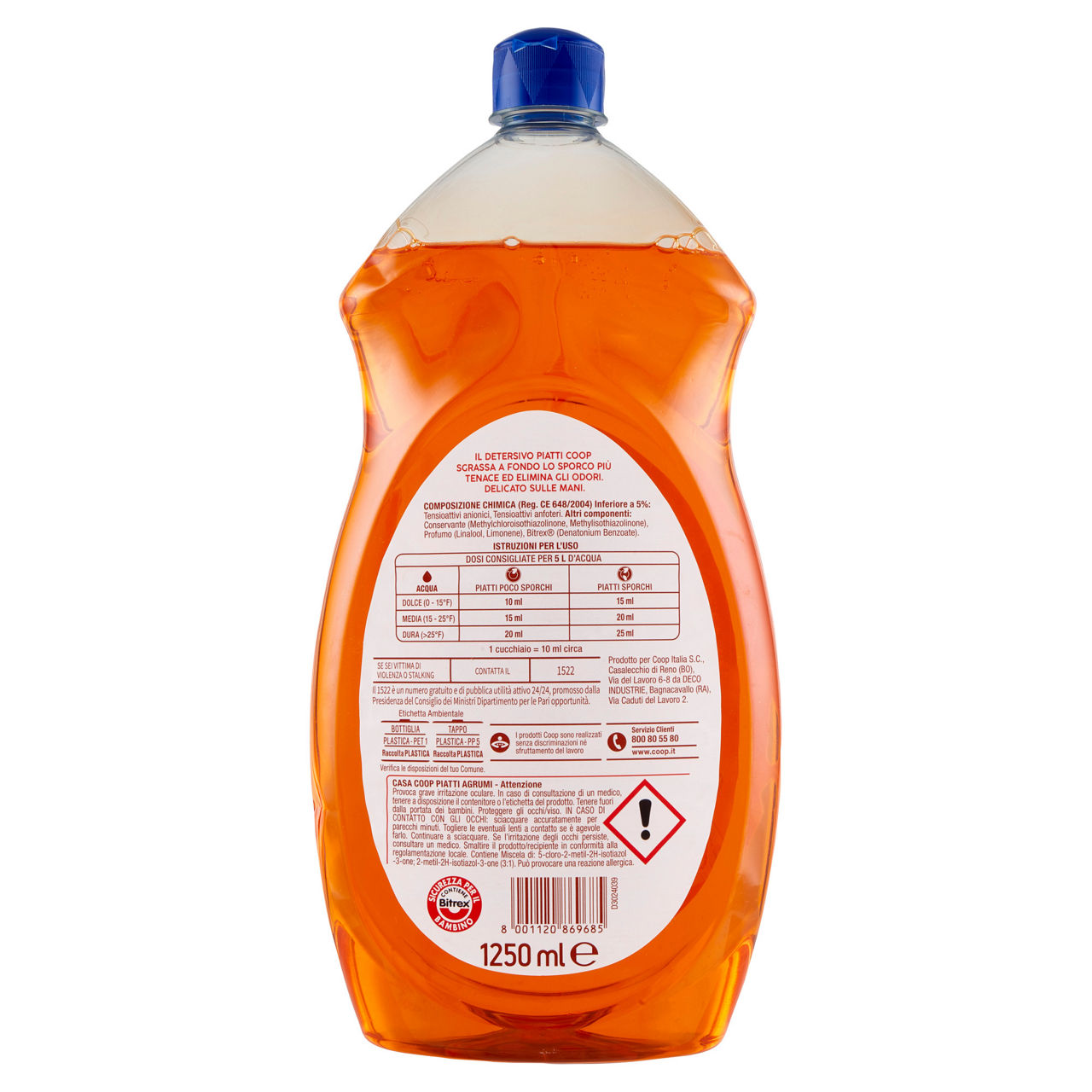Detersivo piatti coop casa agrumi l 1,25 - Immagine 11