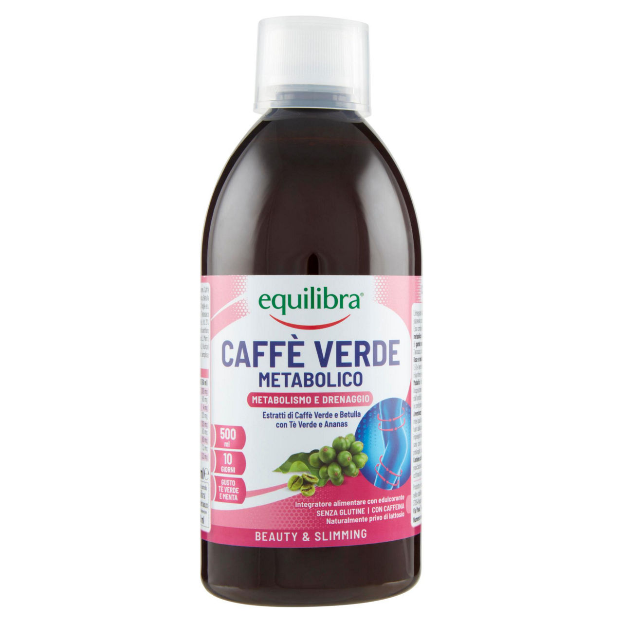 Integratore alimentare caffè verde metabolico e drenante 500 ml - Immagine 01
