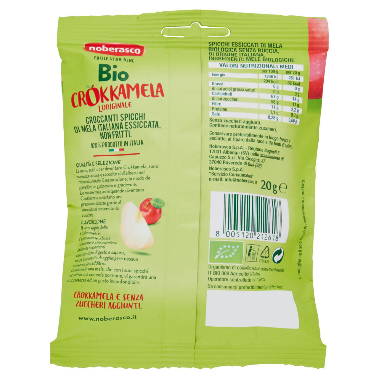 Spicchi essiccati di mela bio 20 gr - Immagine 11