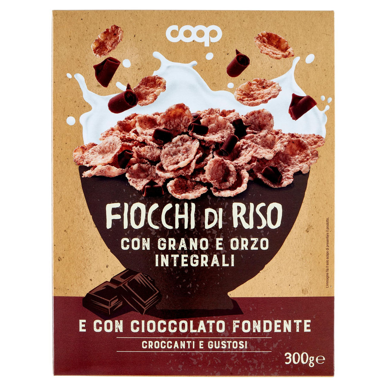Fiocchi di riso con grano e orzo integrali e con cioccolato fondente 300 g - Immagine 51
