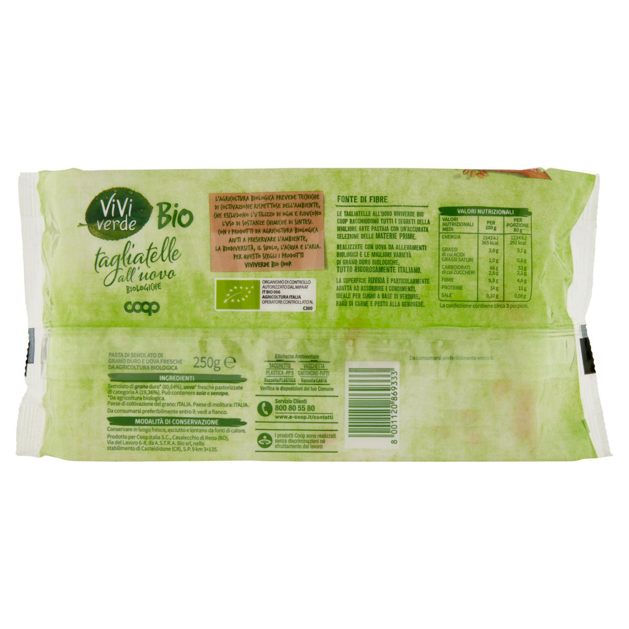 Tagliatelle pasta all'uovo bio 250 gr - Immagine 31