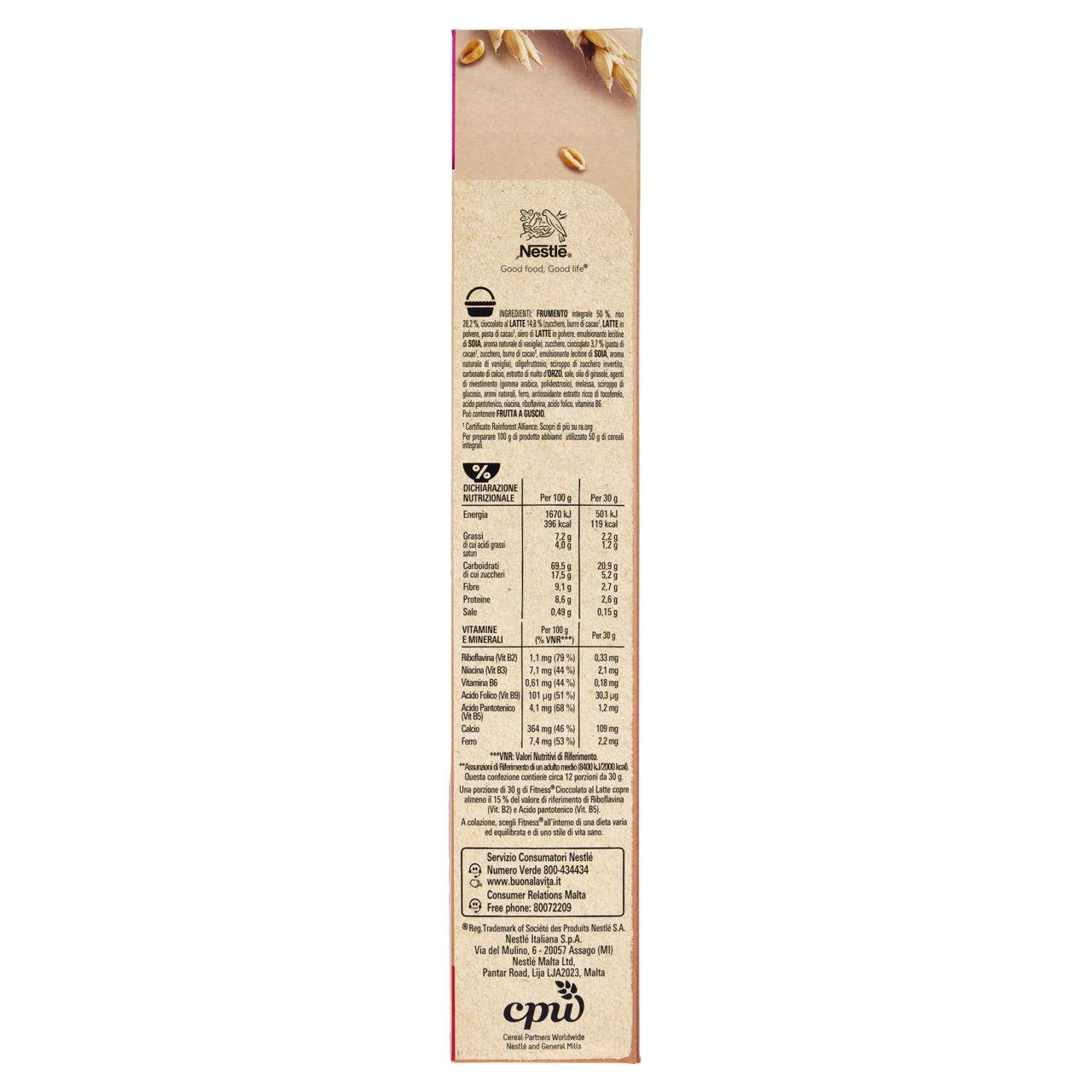 Cereali integrali con fiocchi ricoperti di cioccolato al latte 375 gr - Immagine 31