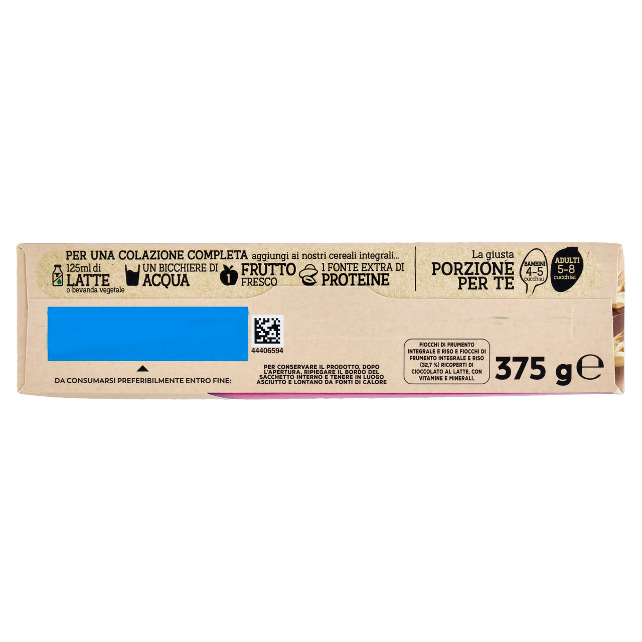 Cereali integrali con fiocchi ricoperti di cioccolato al latte 375 gr - Immagine 41