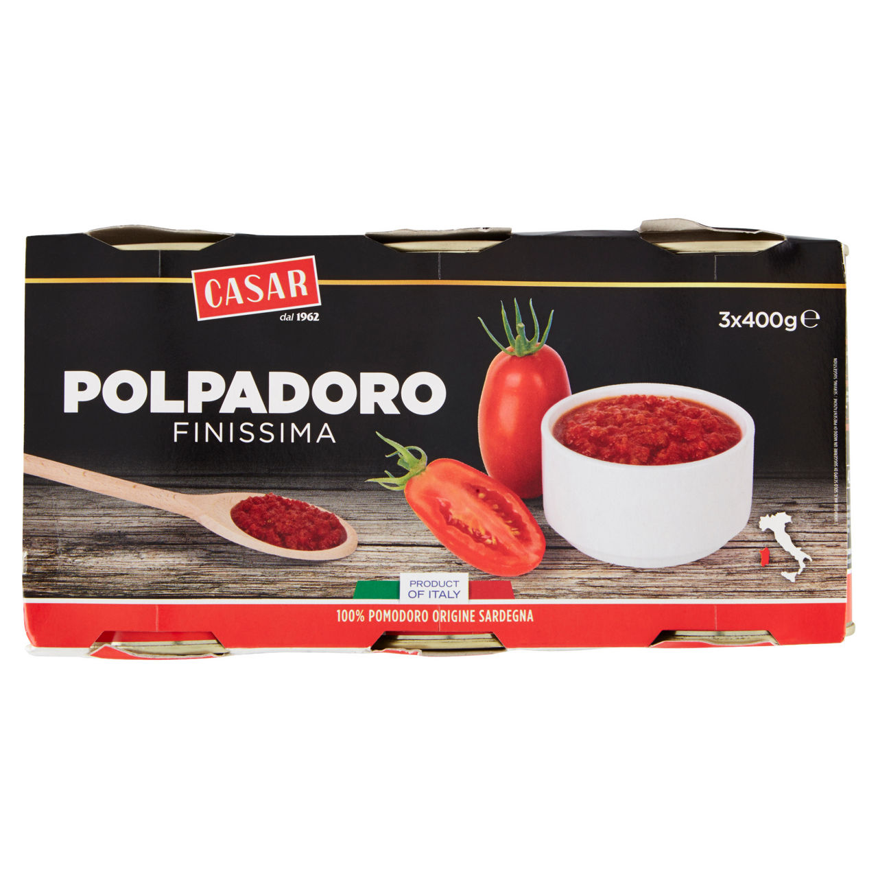 Polpa di pomodoro finissima polpadoro 3 pz x 400 gr