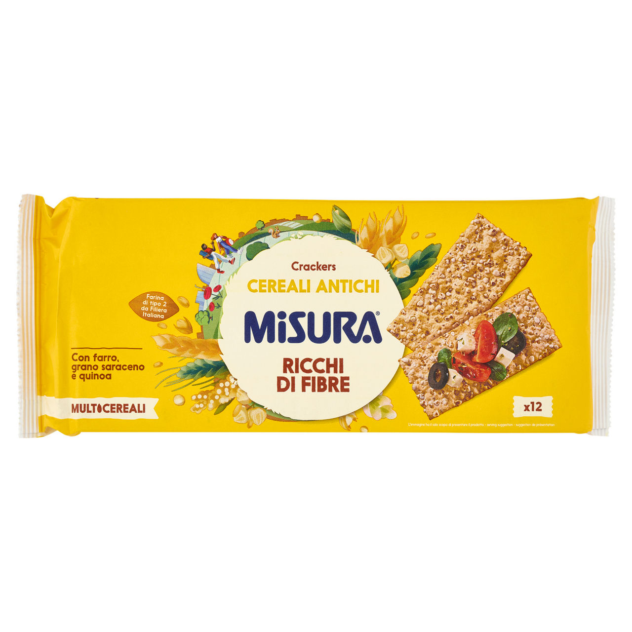 Crackers multicereali gr.350 - Immagine 01