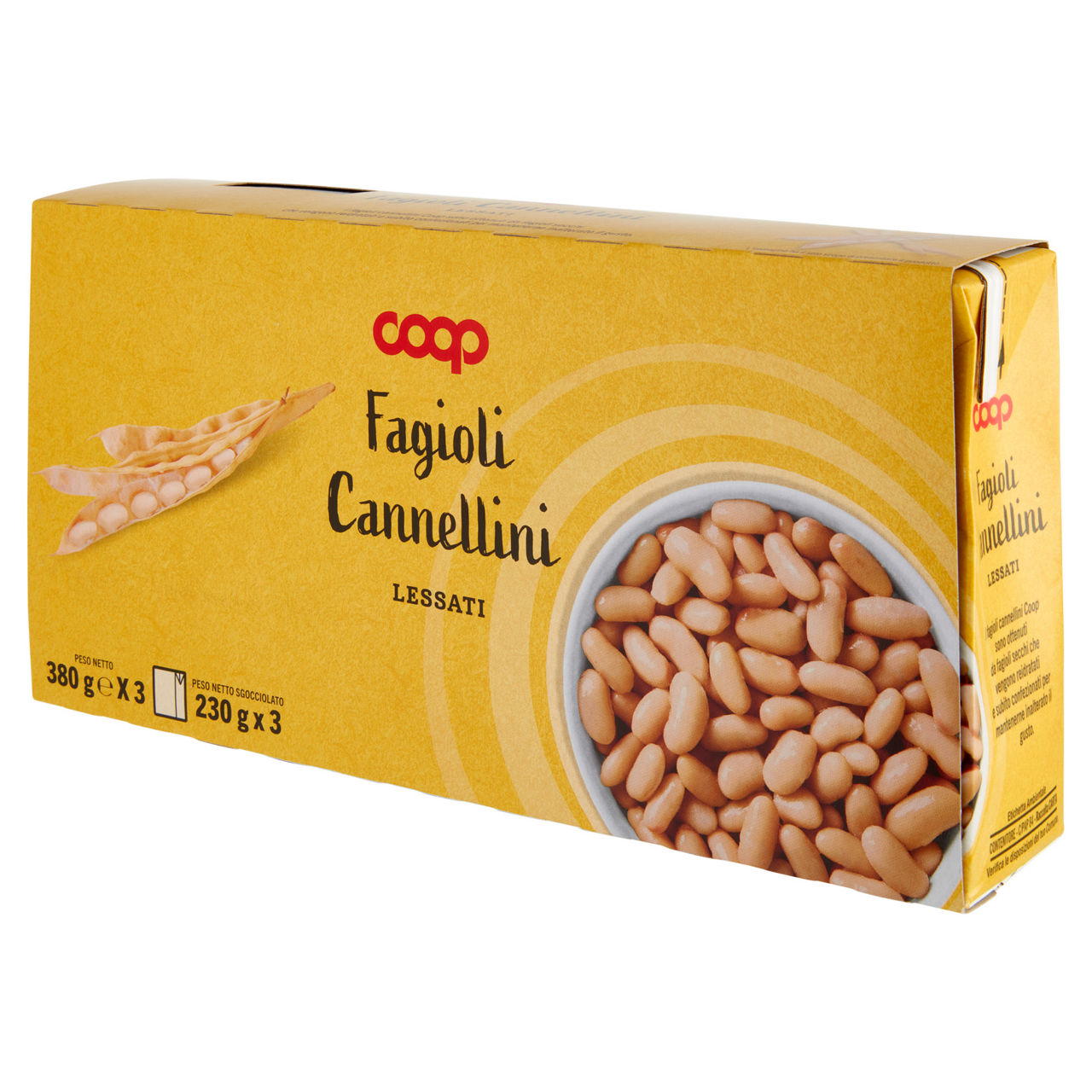 Fagioli cannellini lessati coop combisafe  g 380x3 sgocc. g 230x3 - Immagine 41