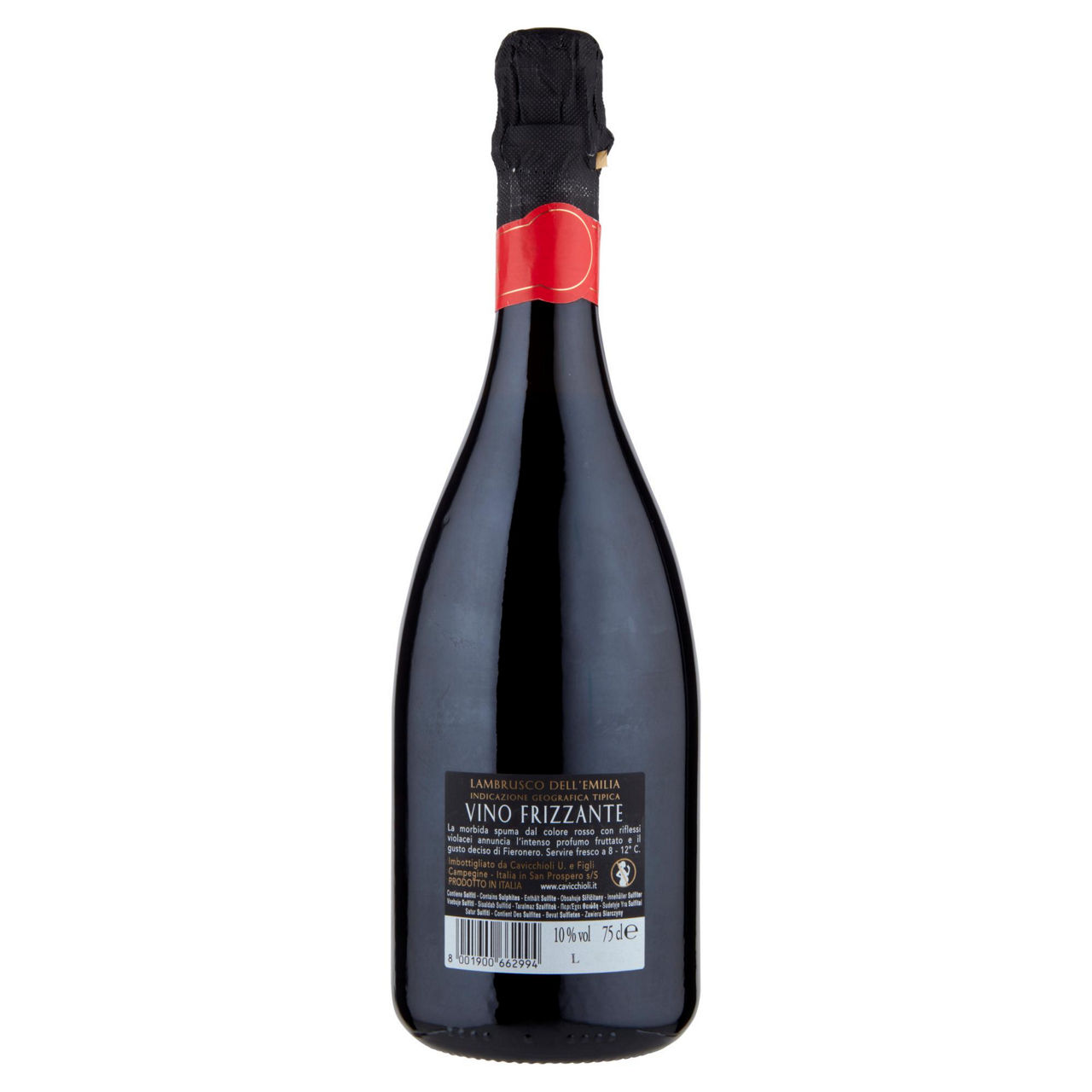 Vino rosso frizzante Lambrusco dell'Emilia IGT Lambrusco Scuro 750 ml - Immagine 41