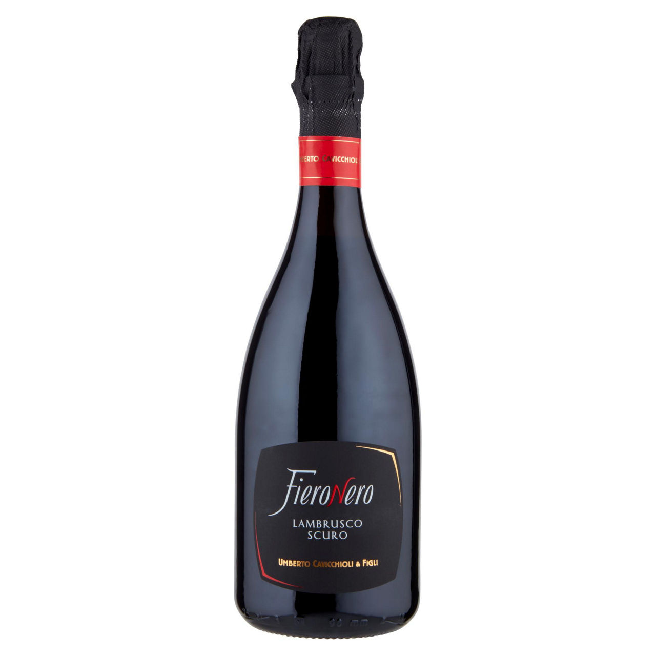 Vino rosso frizzante Lambrusco dell'Emilia IGT Lambrusco Scuro 750 ml - Immagine 01