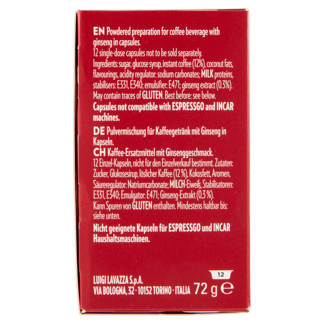 Caffè in capsule ginseng 12 pz - Immagine 21