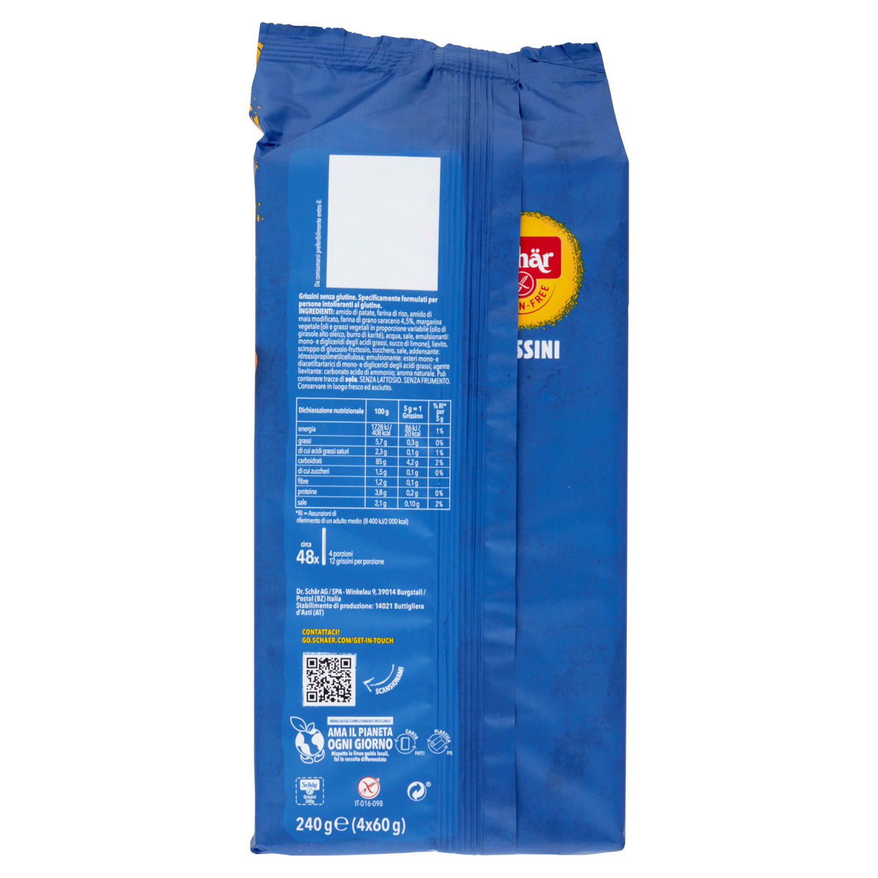 Grissini croccanti e friabili senza glutine 4 porzioni x 240 gr - Immagine 41