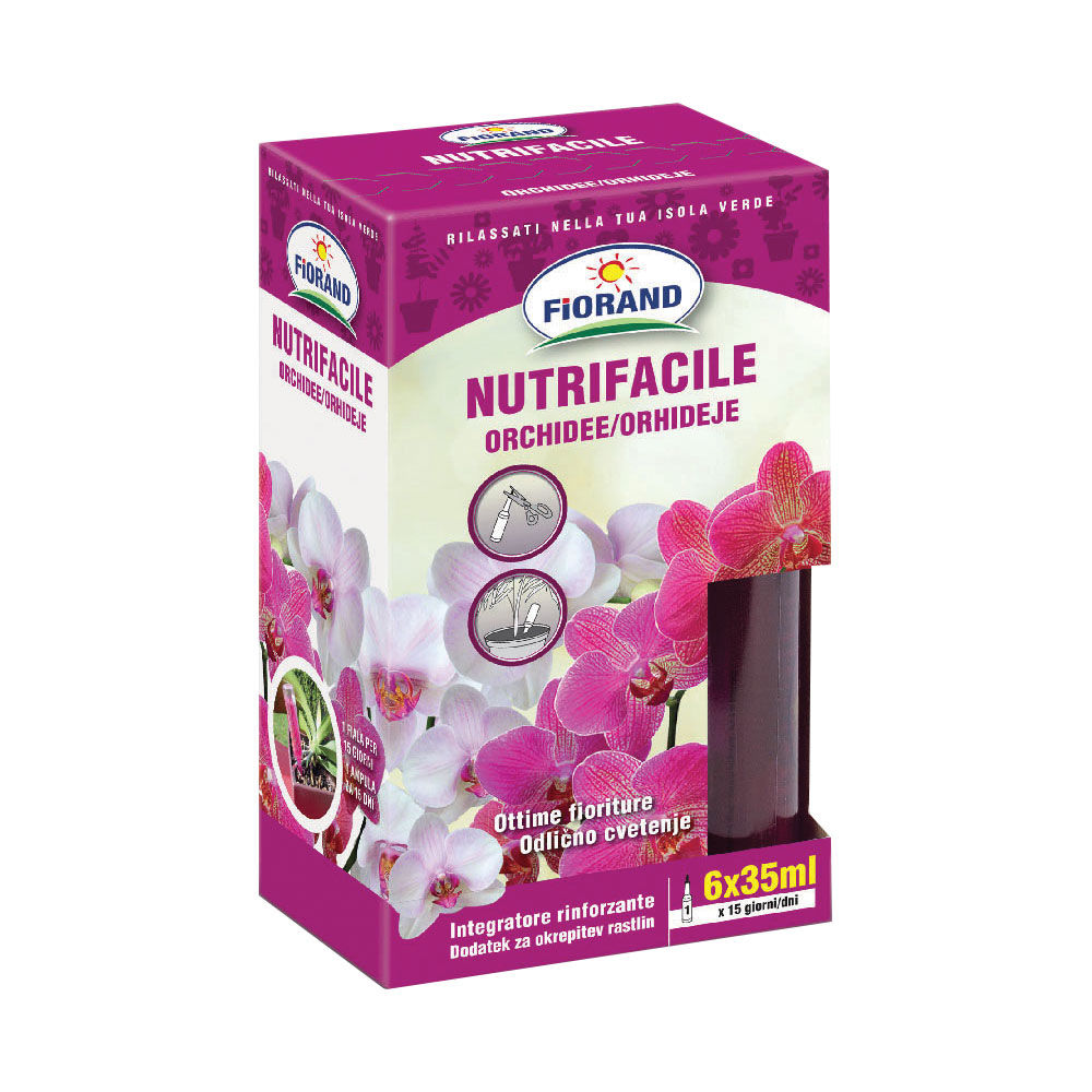 Integratore rinforzante per orchidee Nutrifacile 6 fialette da 35 ml - Immagine 01