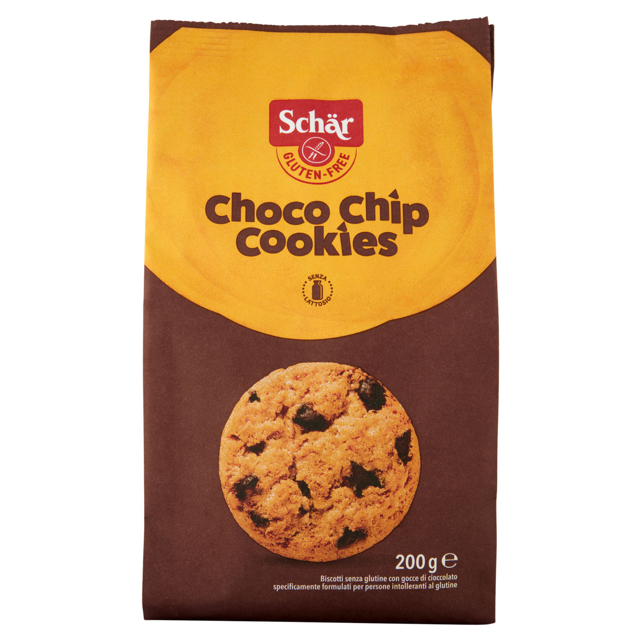 Biscotti Choco Chip Cookies senza glutine 200 gr