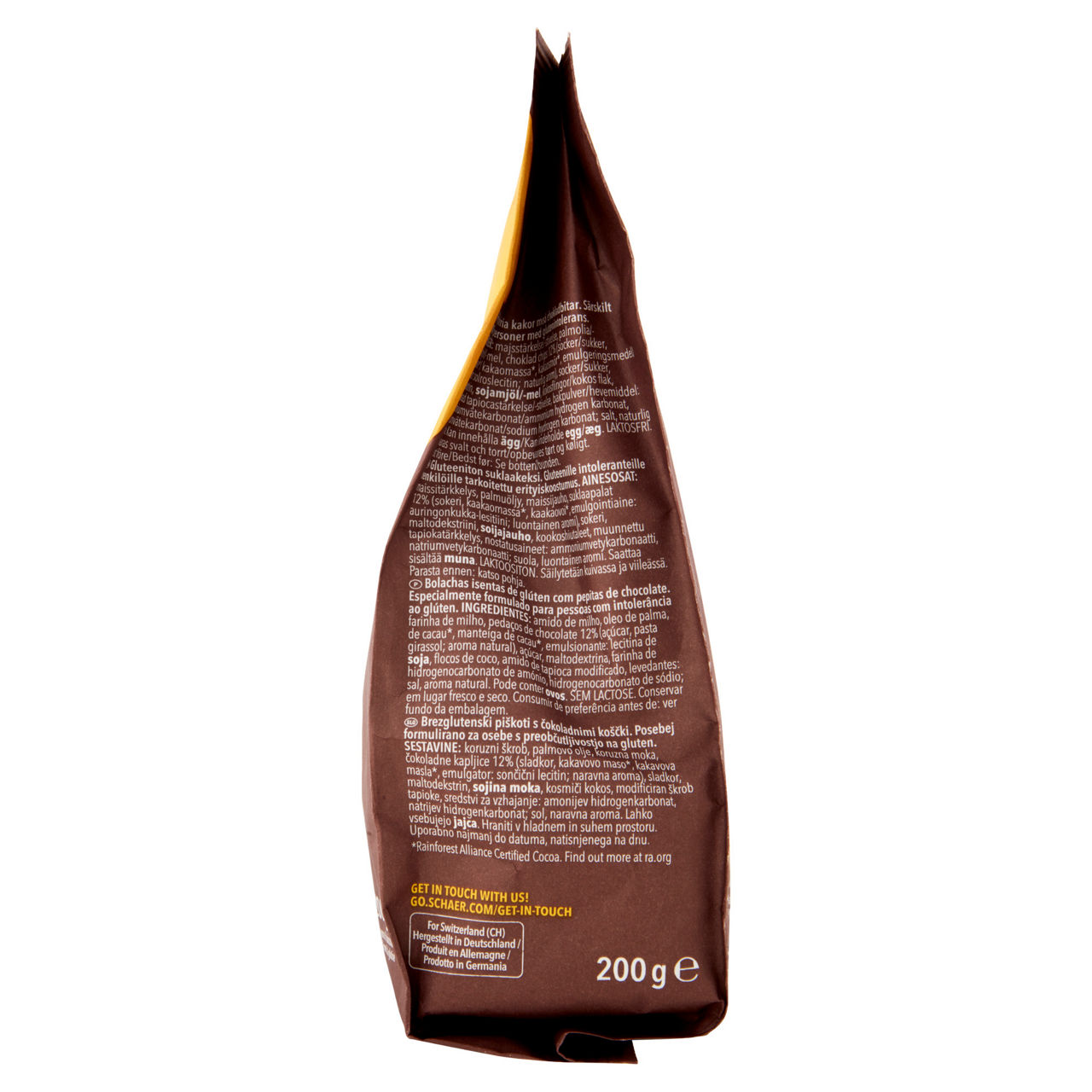 Biscotti Choco Chip Cookies senza glutine 200 gr - Immagine 21