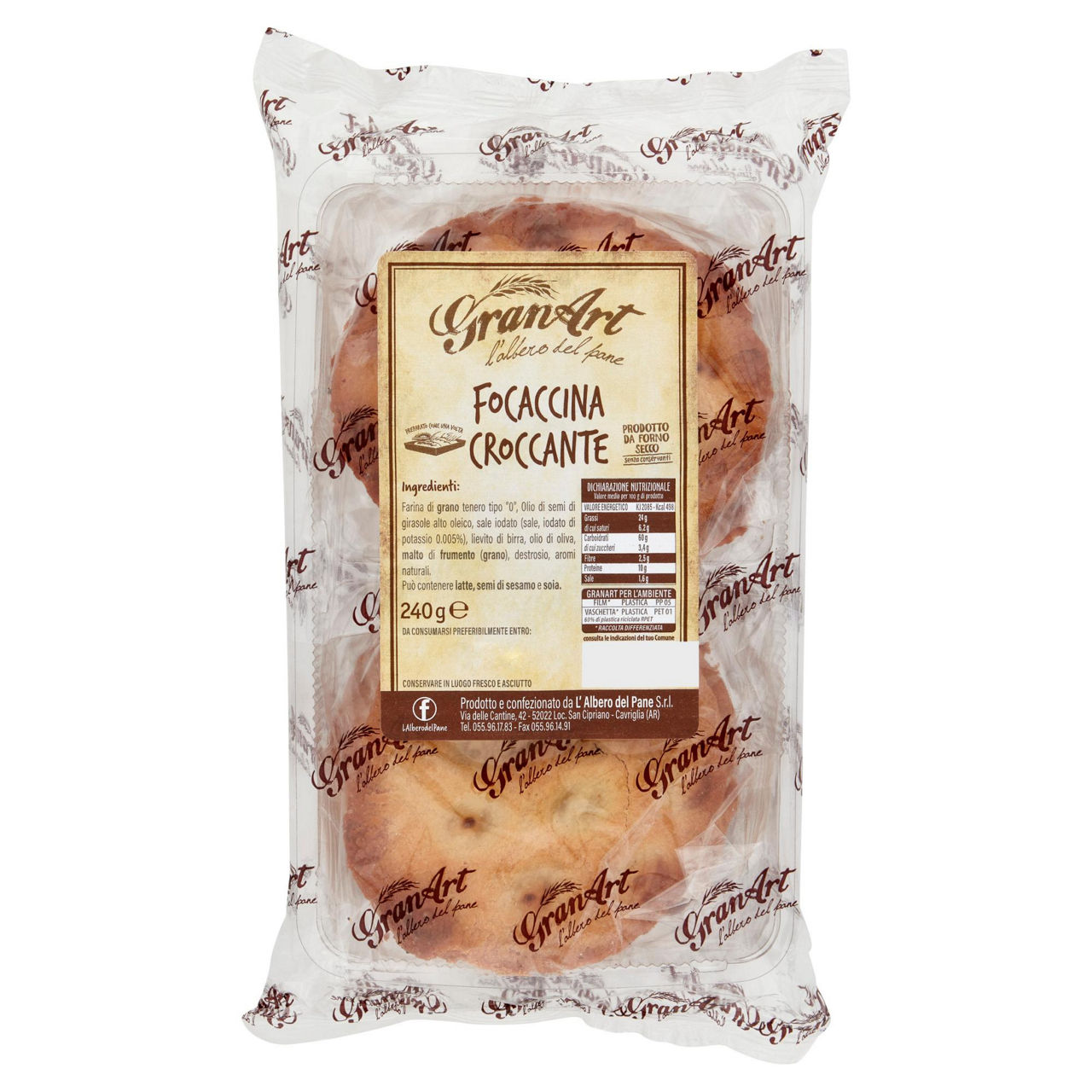 Focaccine croccanti 240 gr
