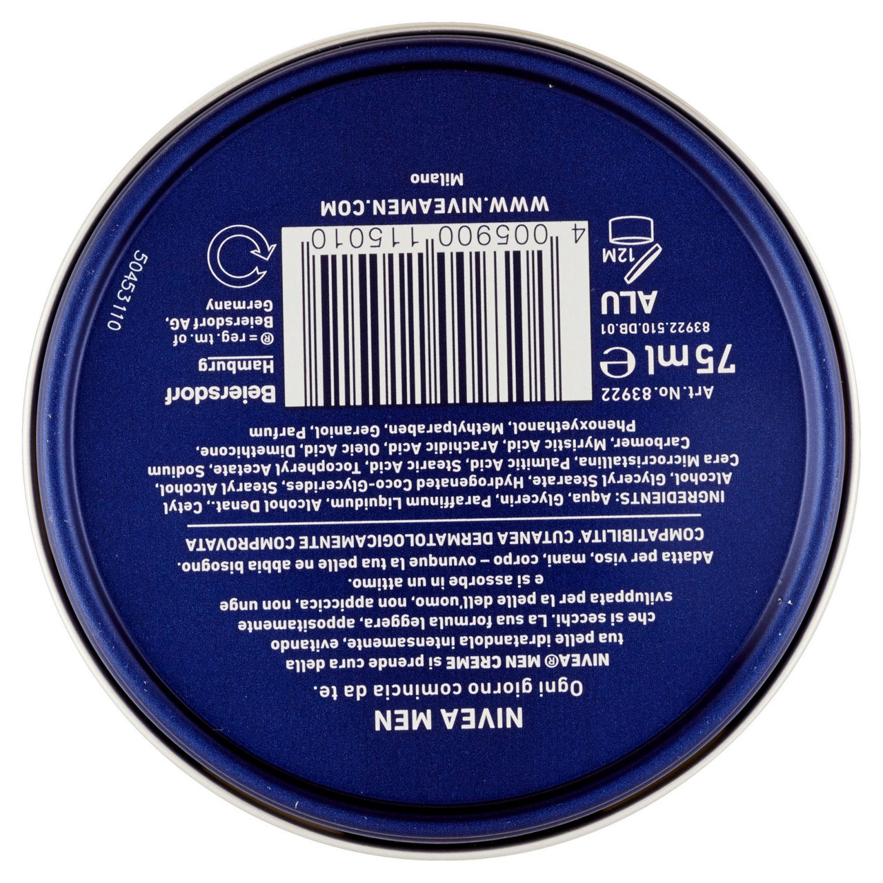 Crema mani viso corpo idratante nivea men ml. 75 - Immagine 51