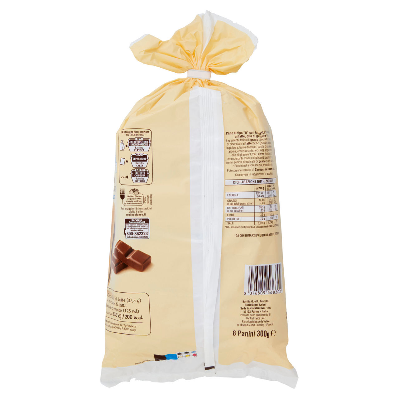 Pane e cioccolato al latte 8 pz 300 gr - Immagine 11