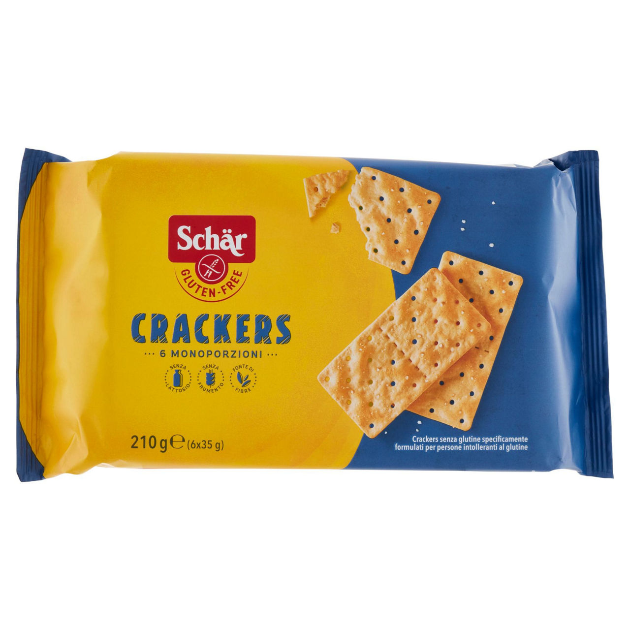 Crackers senza glutine 6 monoporzioni x 35 gr