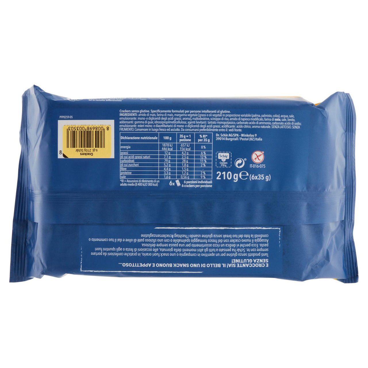 Crackers senza glutine 6 monoporzioni x 35 gr - Immagine 41