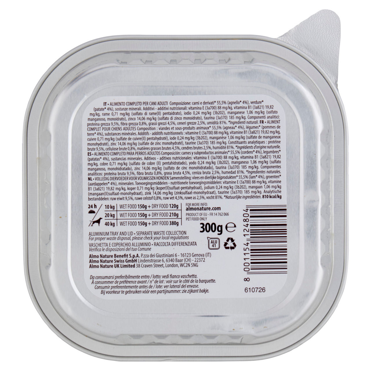 Umido cane con agnello e patate 300 gr - Immagine 41