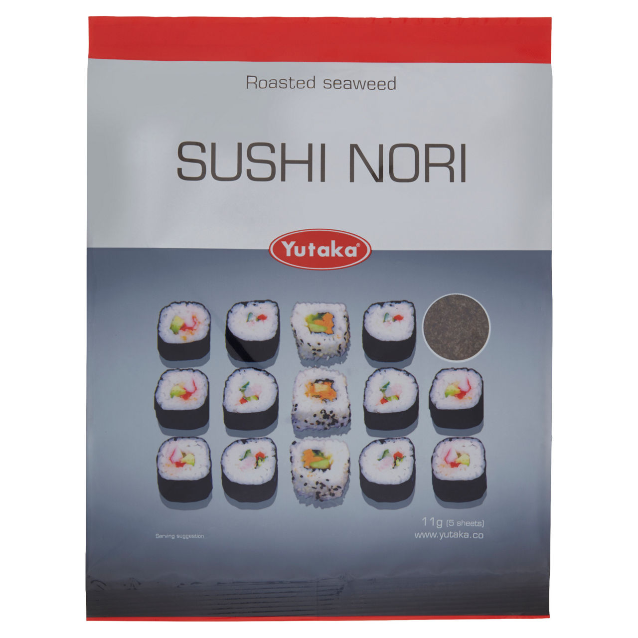Sushi nori (alga per sushi) yutaka busta gr.11 - Immagine 01