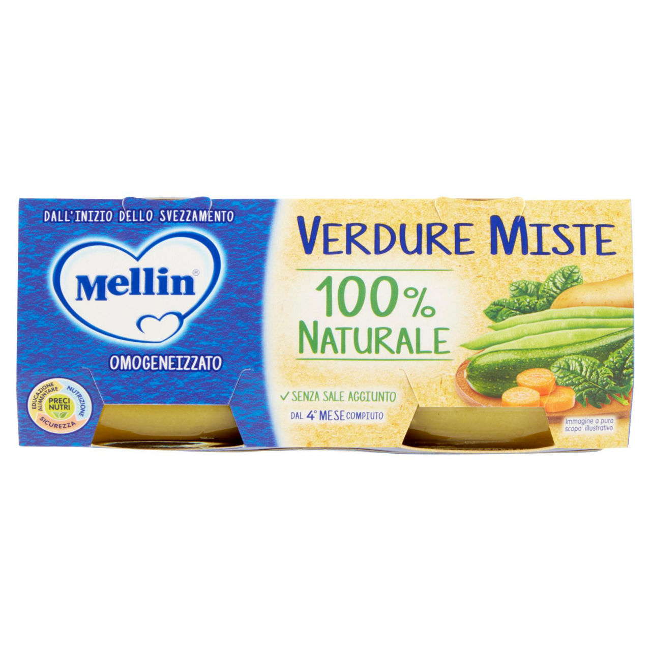 Omogeneizzato di verdure miste 2 pz x 80 gr