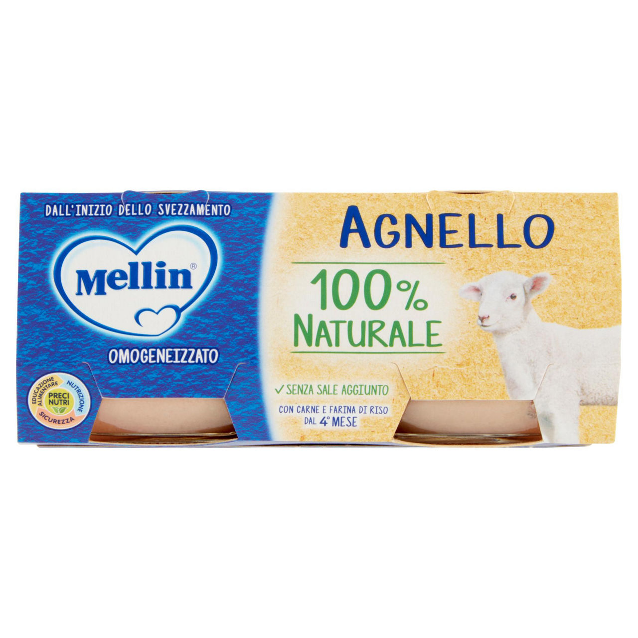 Omogeneizzato di agnello 2 pz x 80 gr