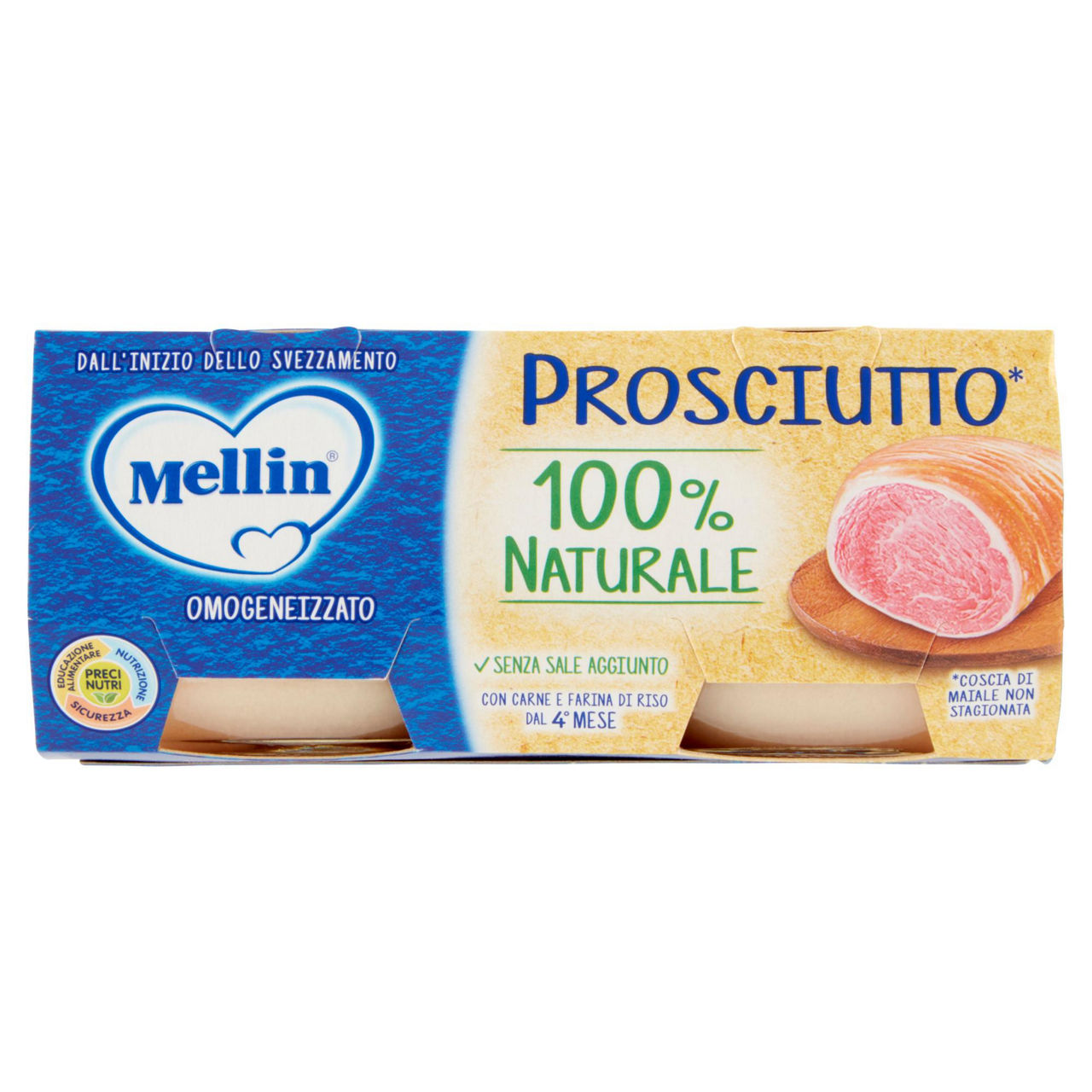 Omogeneizzato di prosciutto 2 pz x 80 gr