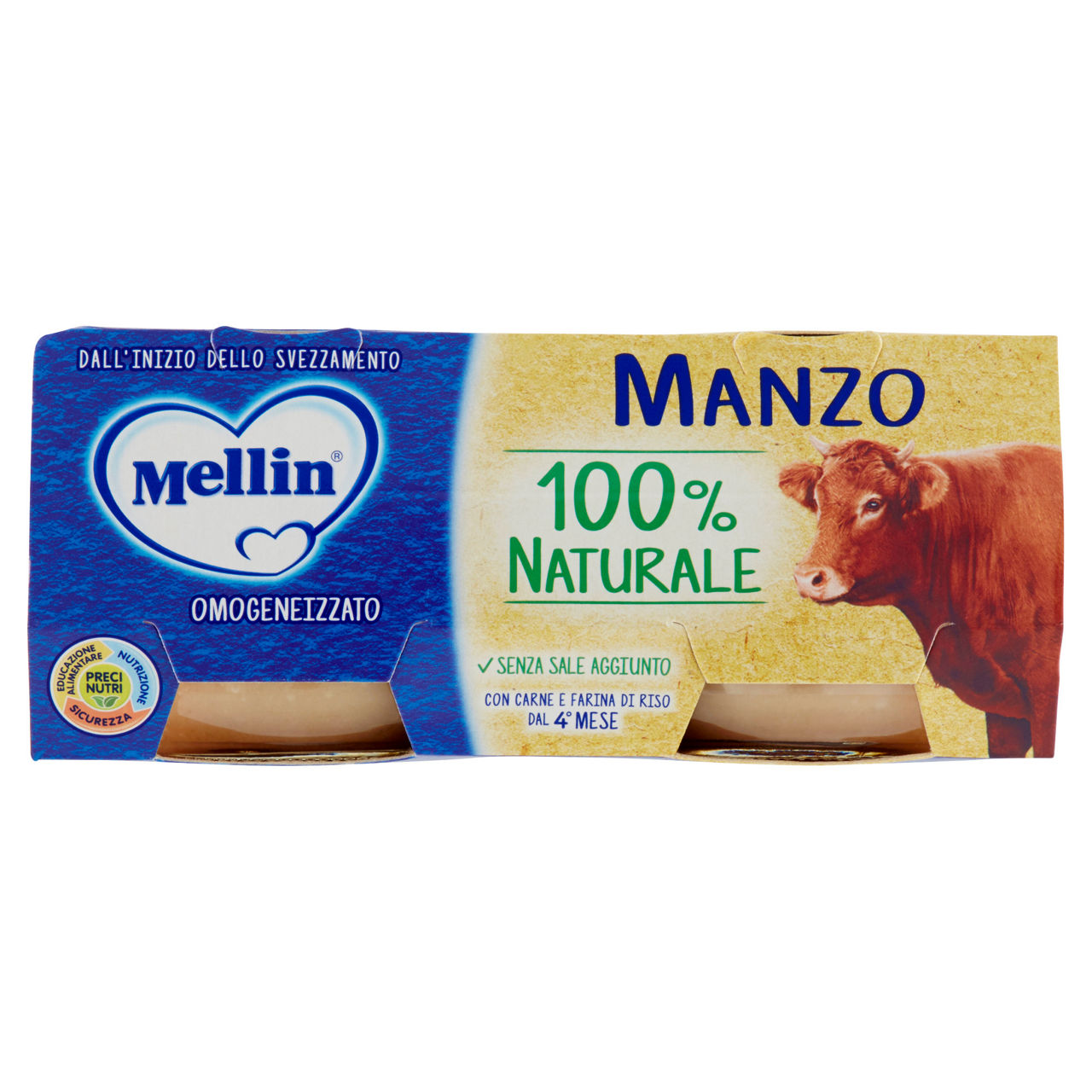 Omogeneizzato di manzo 2 pz x 80 gr