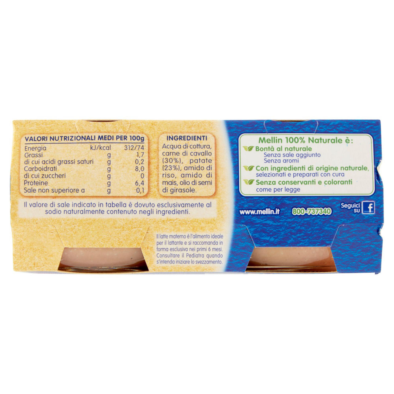 Omogeneizzato di cavallo e patate 2 pz x 80 gr - Immagine 11