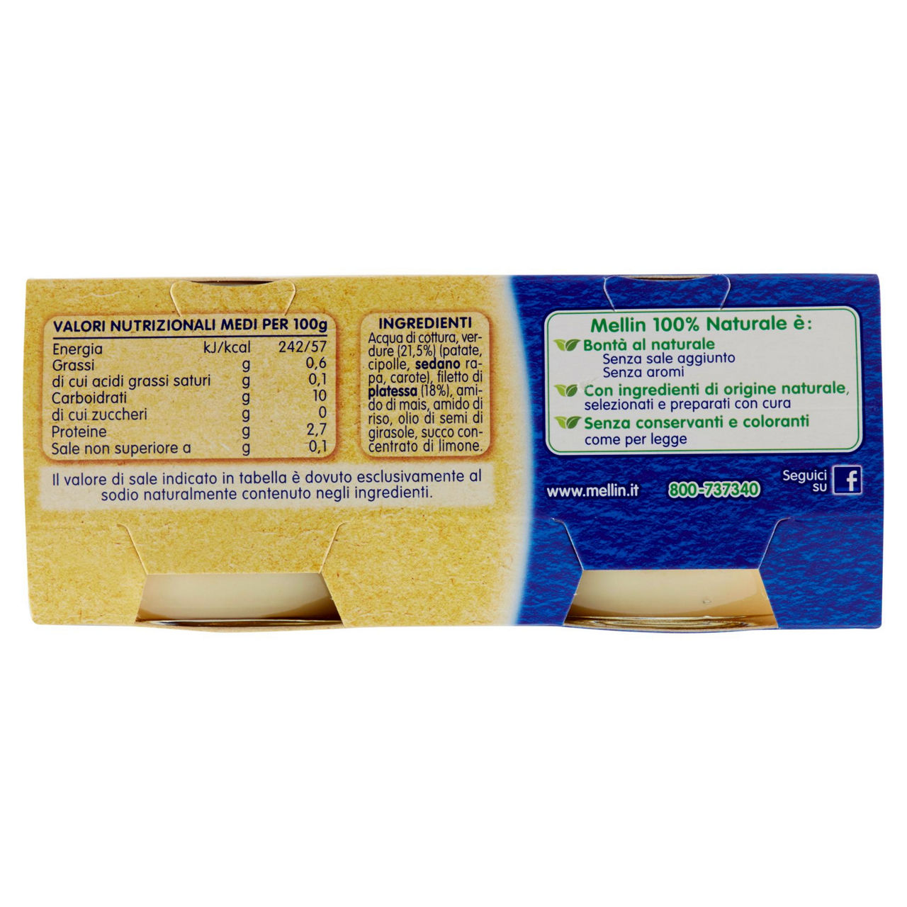 Omogeneizzato di platessa e verdure 2 pz x 80 gr - Immagine 21