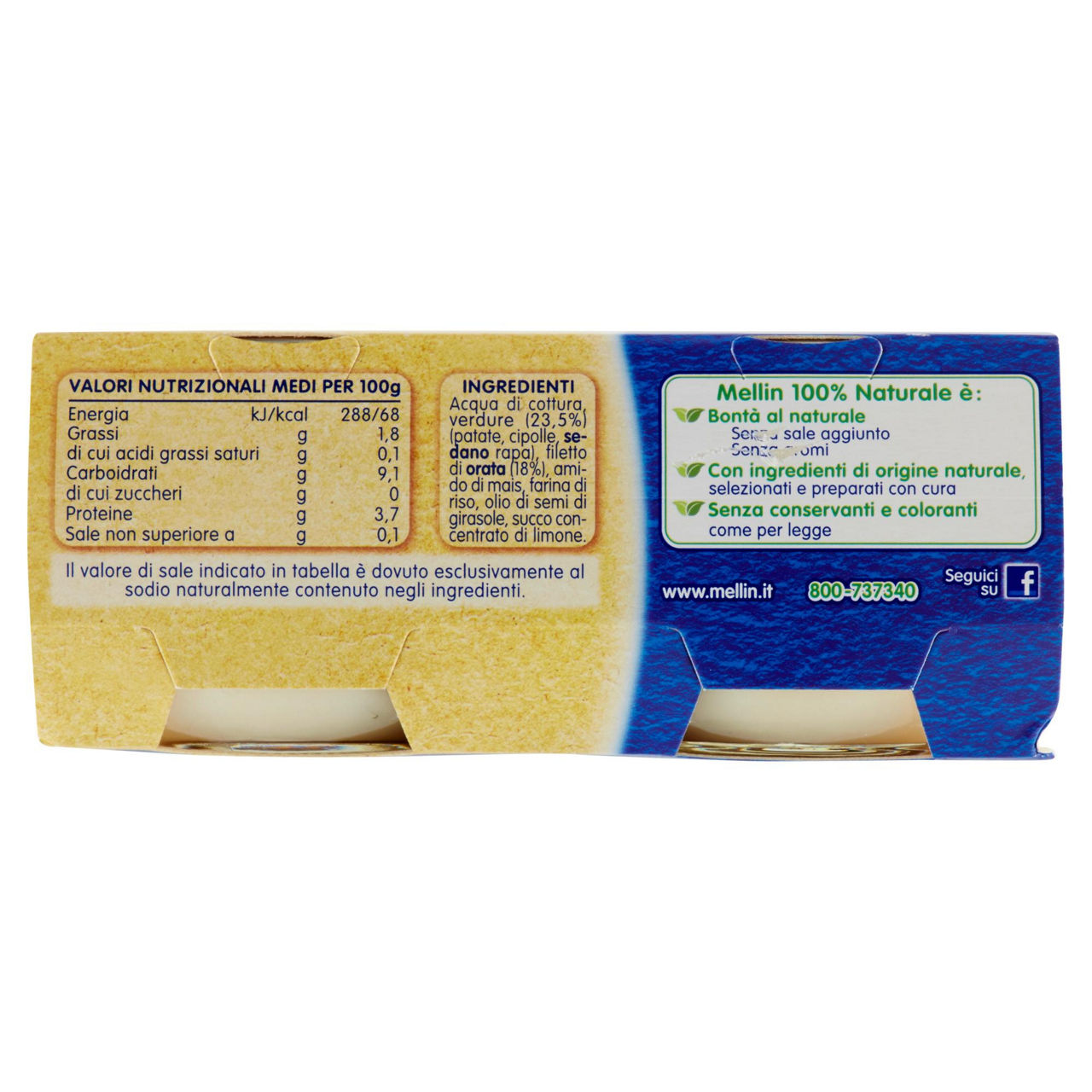 Omogeneizzato di orata e verdure 2 pz x 80 gr - Immagine 51