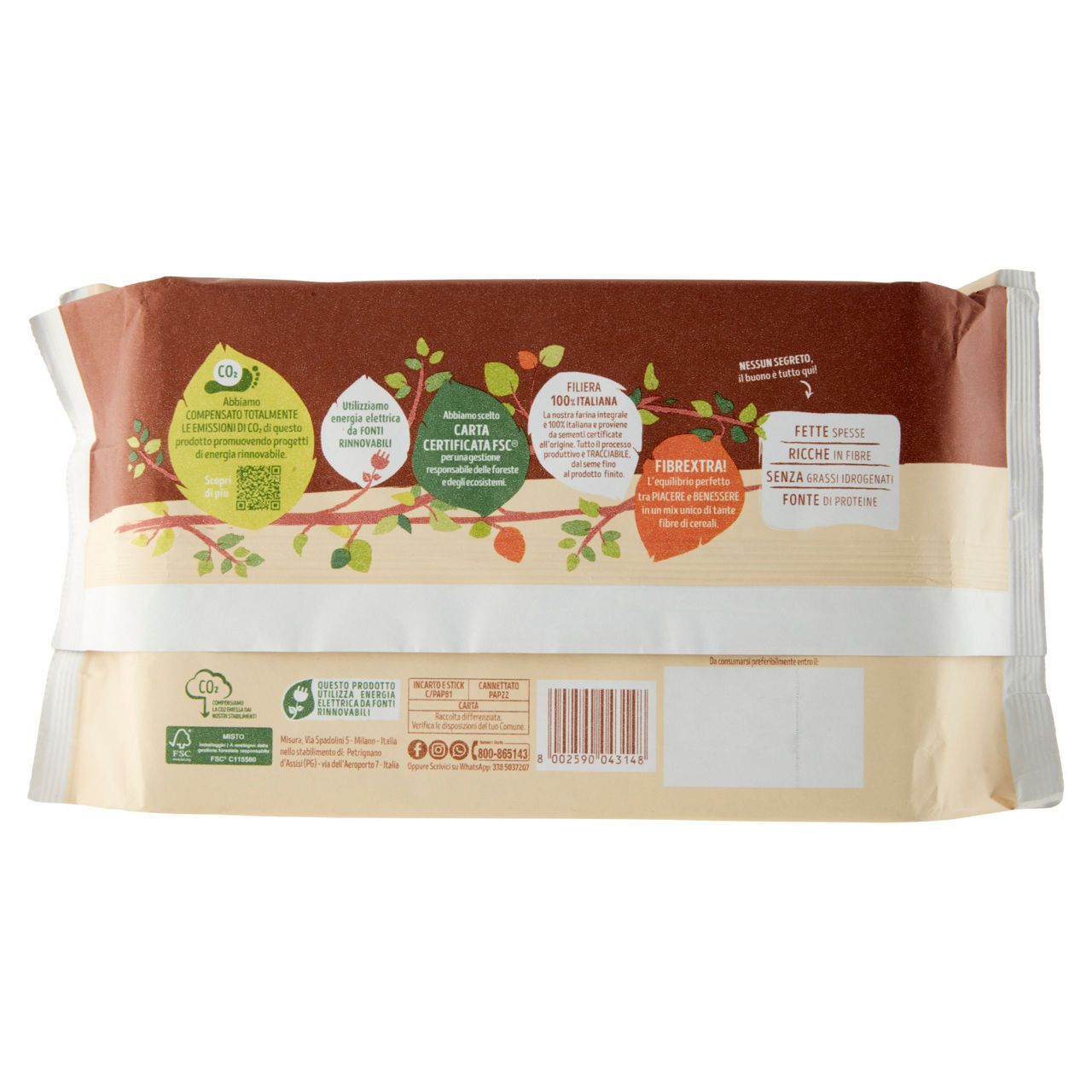 Fette biscottate integrali con fibre di frumento e avena 320 gr - Immagine 11