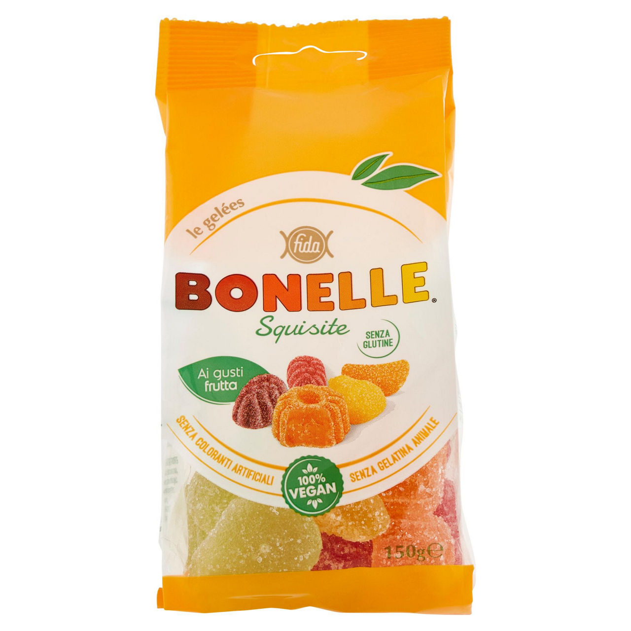 Caramelle morbide gel&eacute;e alla frutta 150 gr