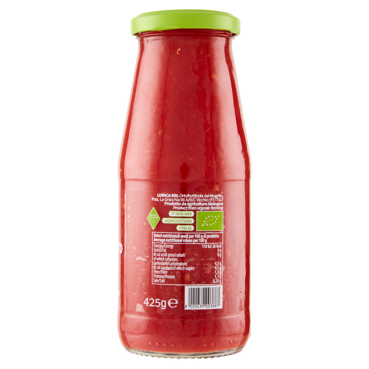 Polpa pom.fresco bio toscana  425gr.lunica - Immagine 41