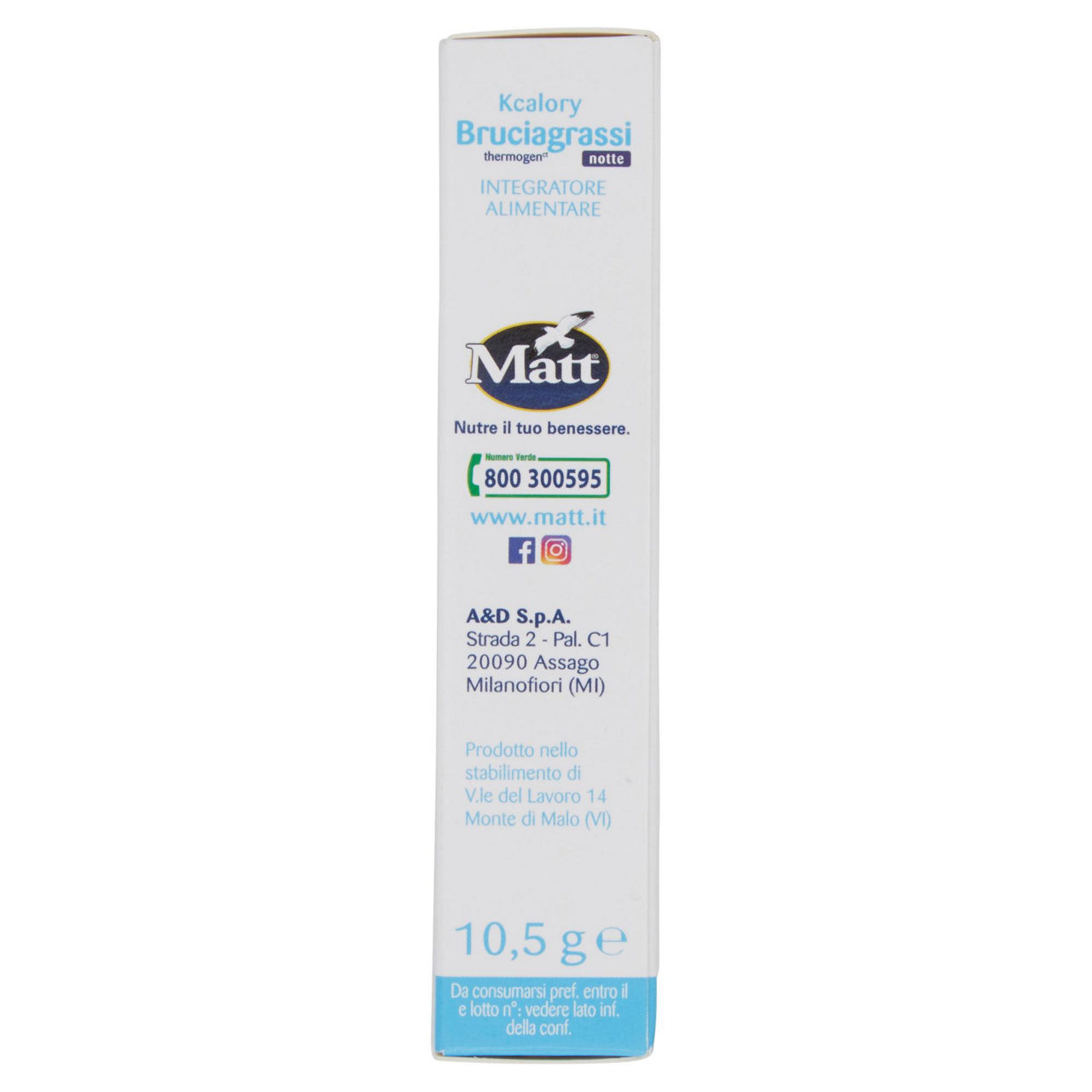 INTEGRATORE BRUCIAGRASSI THERMOGEN NOTTE MATT & DIET SCATOLA GR.10,5 - Immagine 21