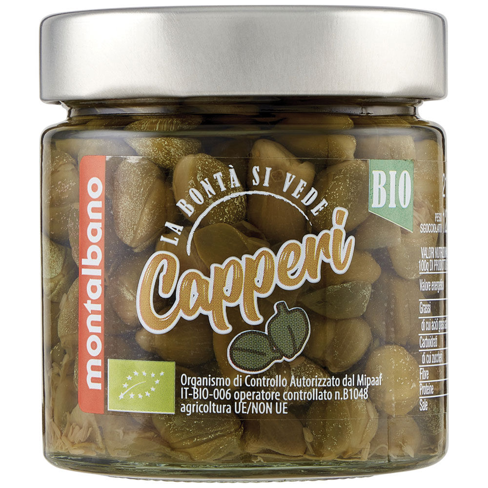Capperi all'aceto bio 120 gr