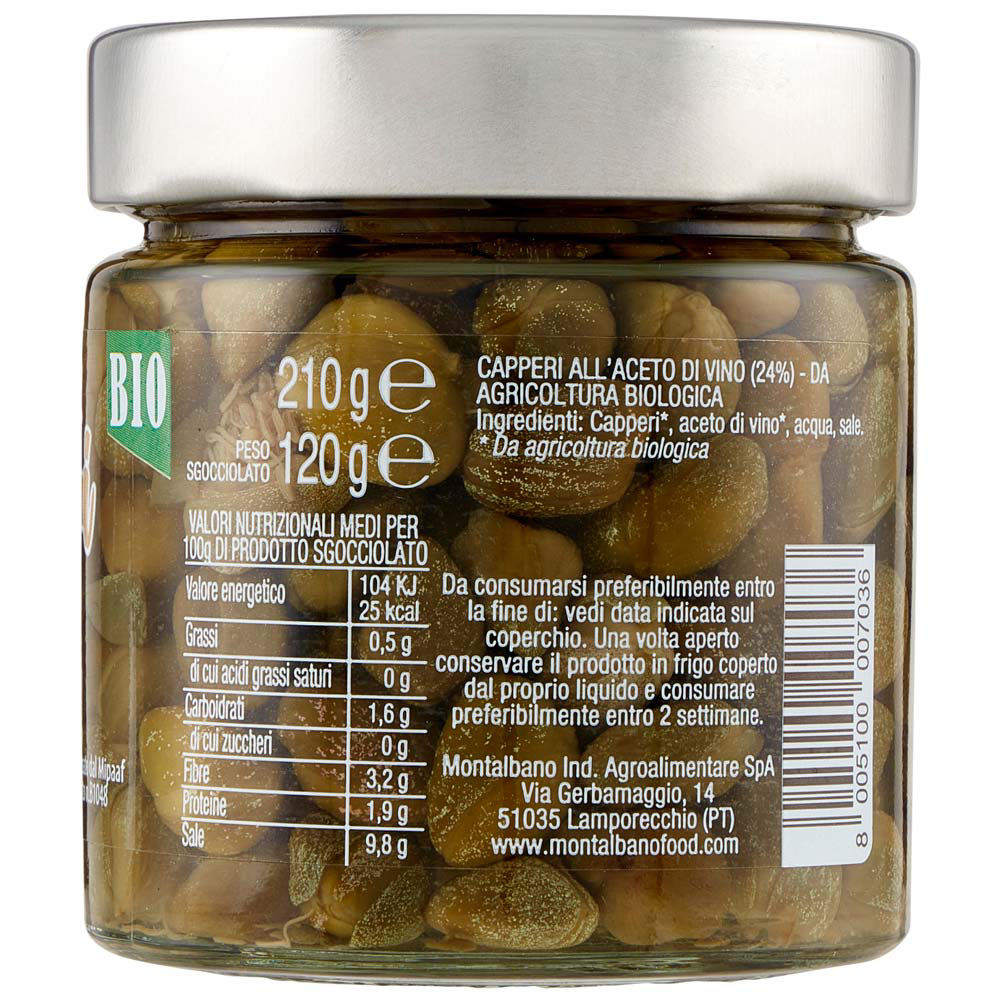 Capperi all'aceto bio 120 gr - Immagine 31