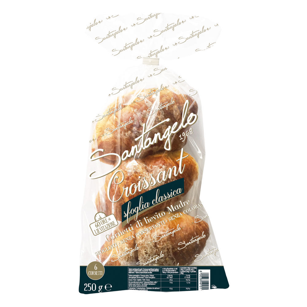 Croissant glassati 6 pz 250 gr